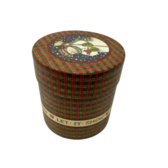 Vintage Lang Candle Topper from 2000 - Snowman - Let It Snow - In Gift Box - Picture 5 of 10